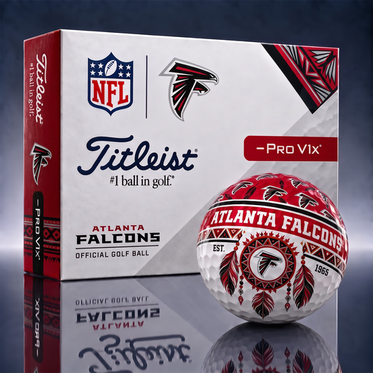 AF x NFL 1-OF-1 IN-HOUSE CRAFTED TITLEIST PRO V1X NFL NATIVE HERITAGE GOLF BALLS