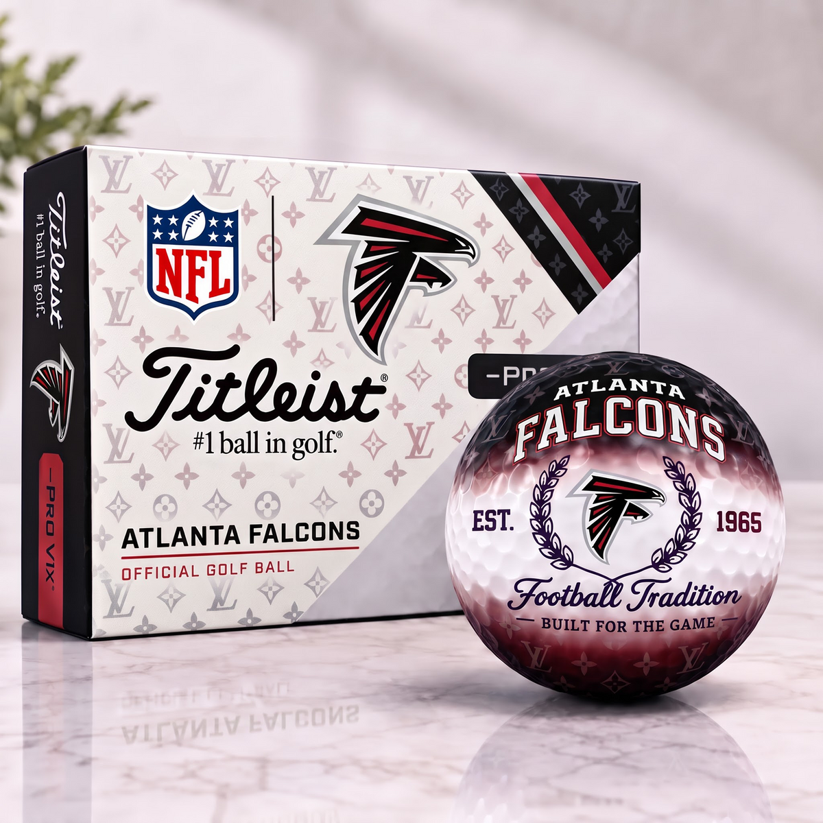 AF x NFL Custom LV x Titleist Pro V1 Golf Balls Set V2