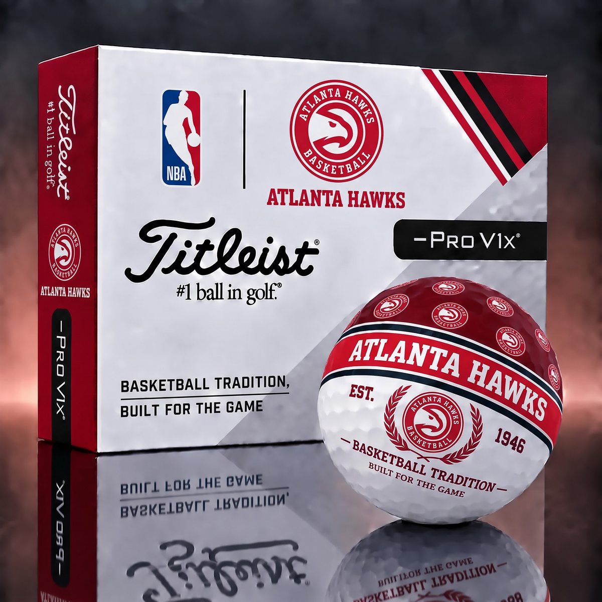 AH x NBA 1-OF-1 IN-HOUSE CRAFTED TITLEIST PRO V1X NBA LIMITED EDITION GOLF BALLS