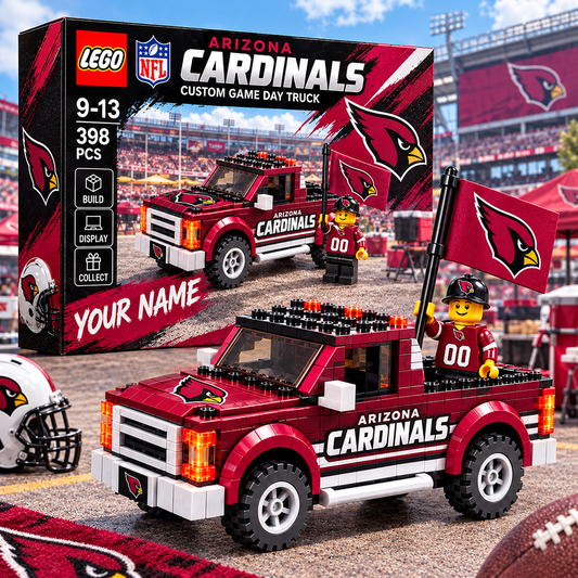 ARI X NFL 1-OF-1 IN-HOUSE CRAFTED  CUSTOM GAME DAY TRUCK BRICK SET