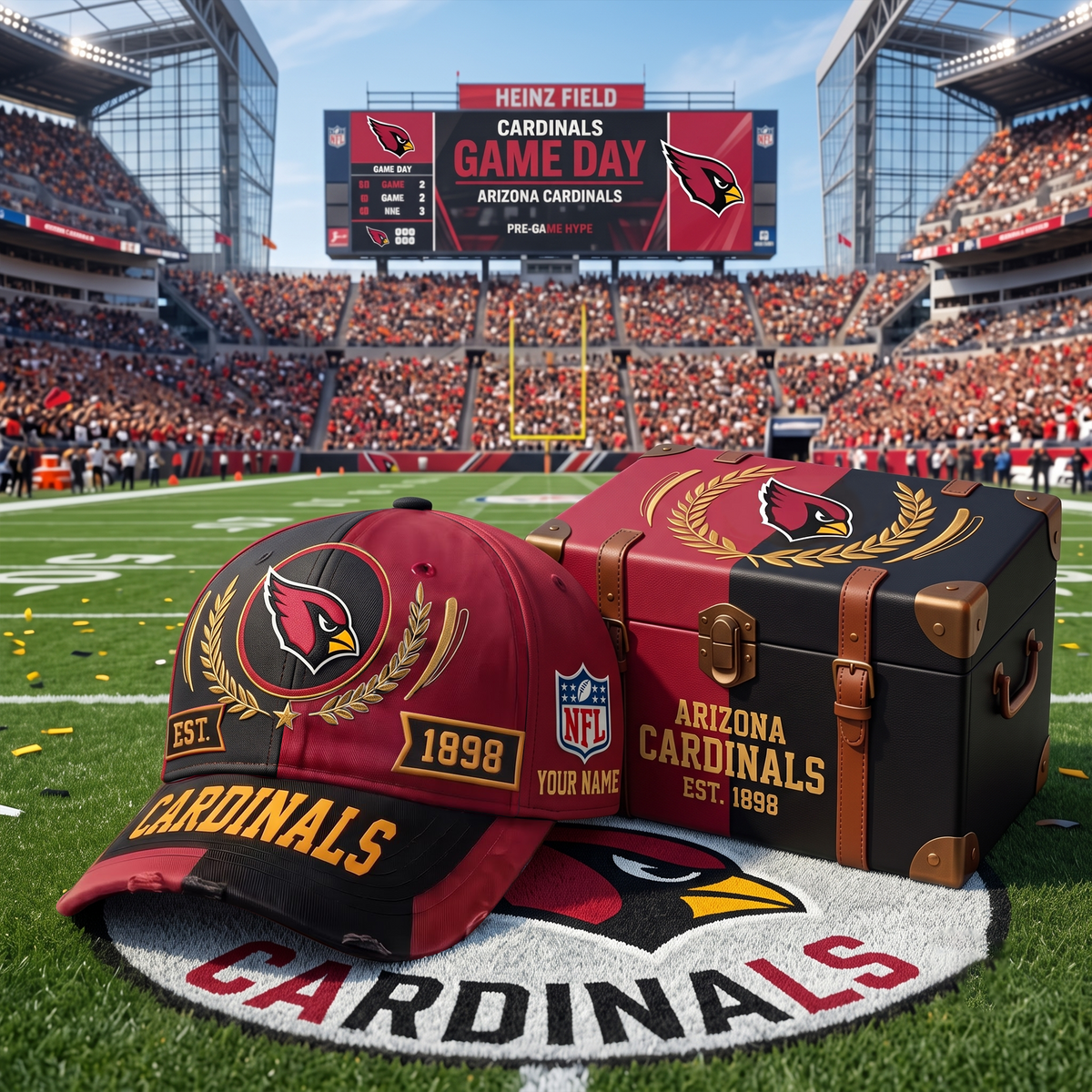 ARI X Premium NFL Fan Cap & Collector Box Set – Custom Name Edition