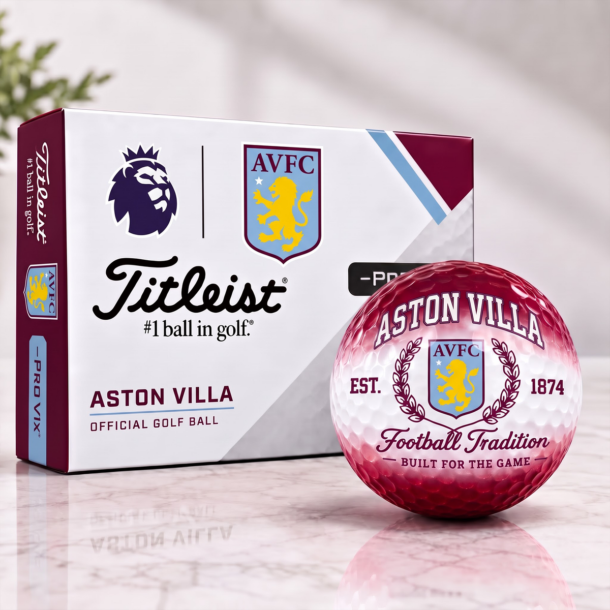 AST X Custom EPL Football Tradition Golf Ball Set