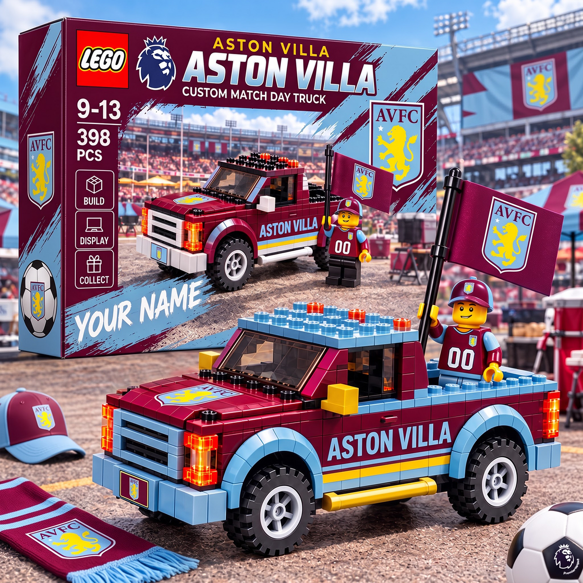 AST X EPL 1-OF-1 IN-HOUSE CRAFTED  CUSTOM GAME DAY TRUCK BRICK SET