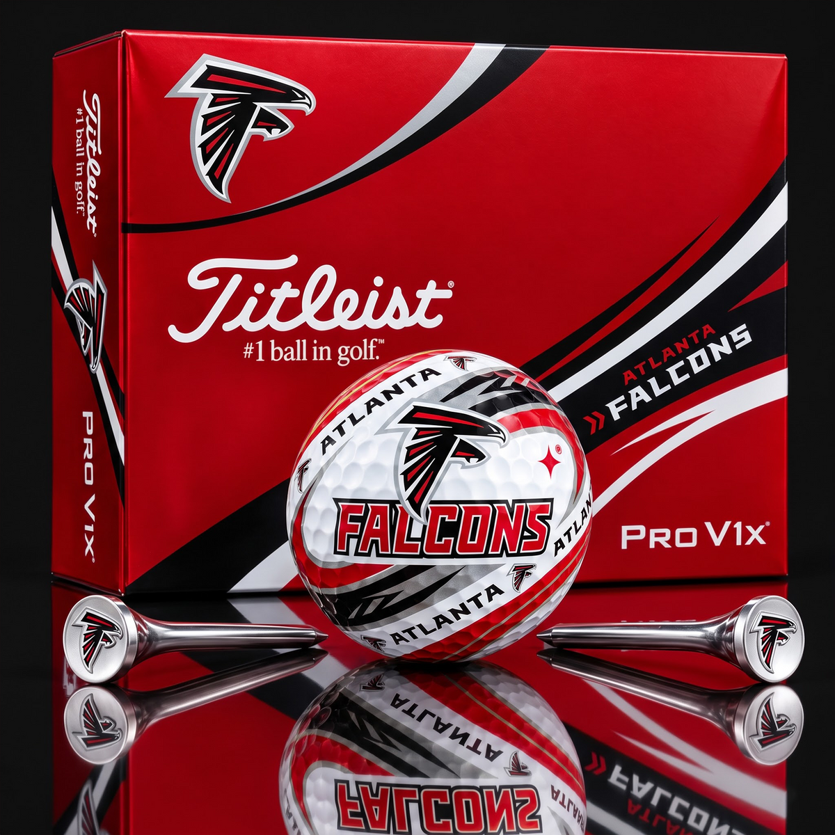 ATL x 1-of-1 NFLTitleist Pro V1x Golf Balls Set