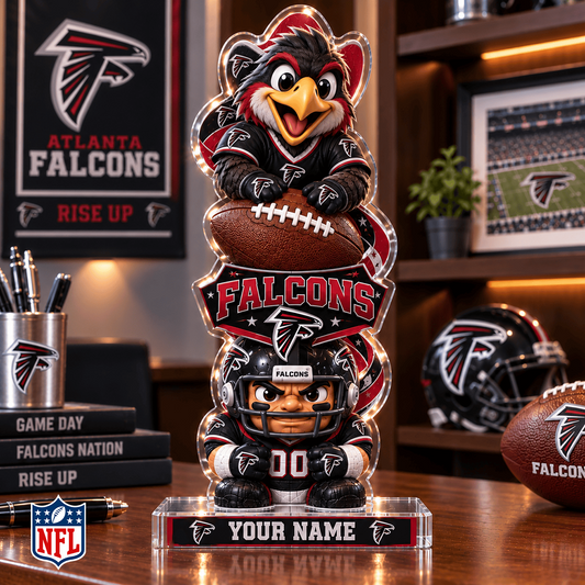 ATL x NFL Christmas KICKOFF Personalized Acrylic Block Plaque