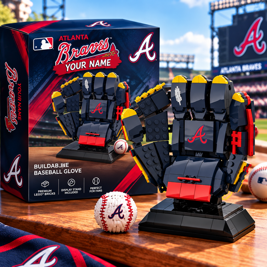 ATL X MLB Teams Baseball Glove Building Block Set
