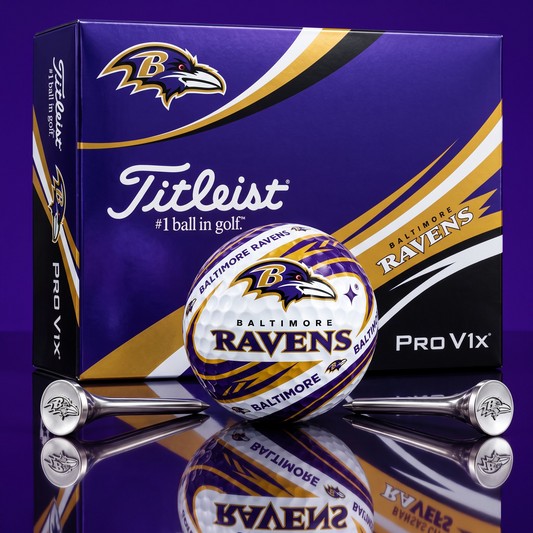 BAL x 1-of-1 NFLTitleist Pro V1x Golf Balls Set