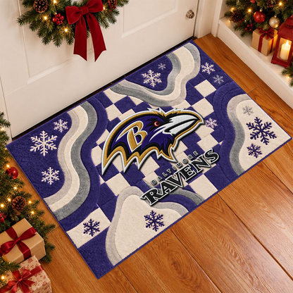 BAL x NFL Christmas Doormat
