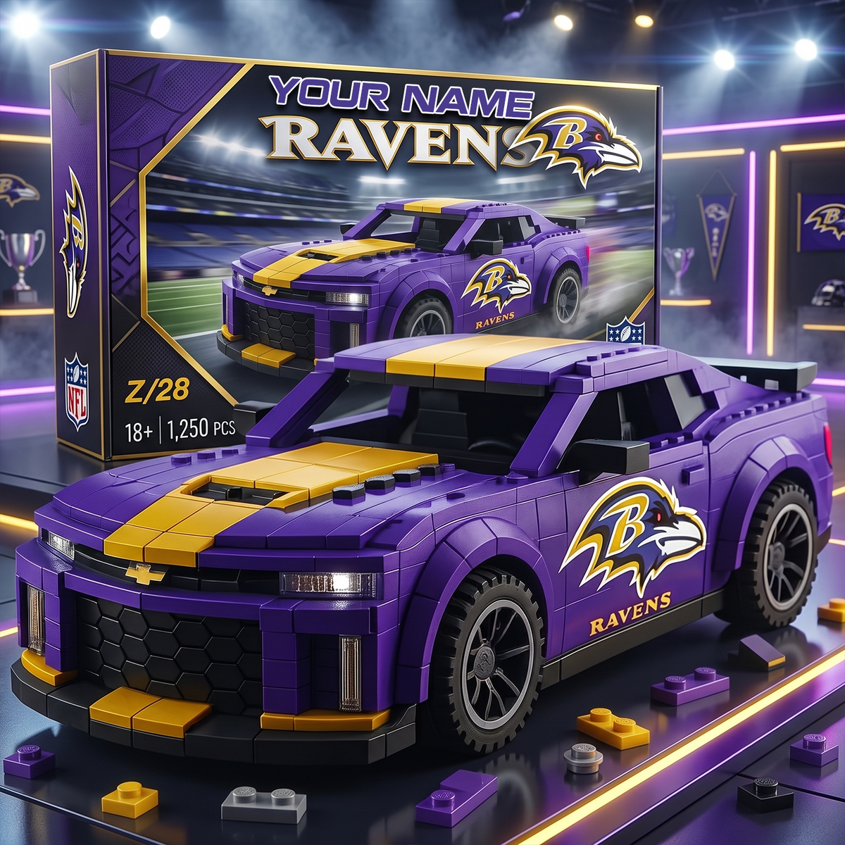 BAL x NFL Football Team Camaro Z28 V2