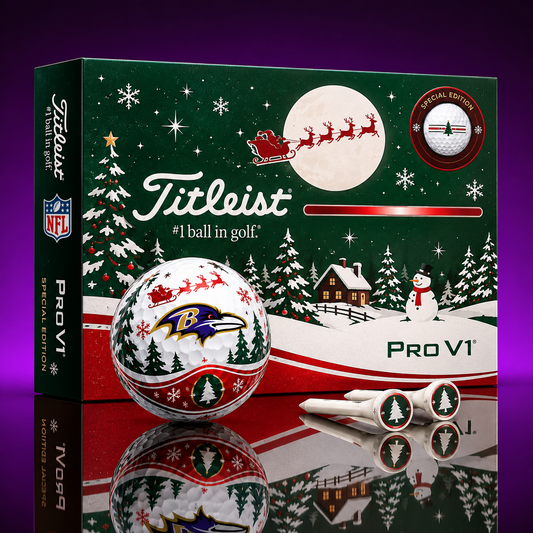 BAL x NFL PERSONALIZED GOLF BALL LIMITED EDITION CHRISTMAS V2