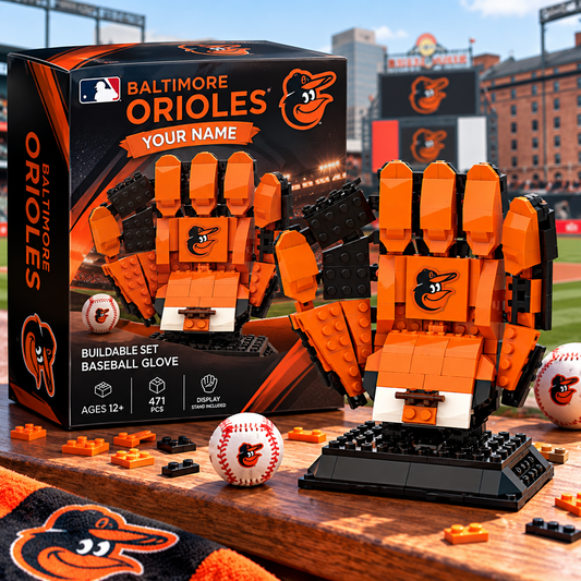 BAL X MLB Teams Baseball Glove Building Block Set