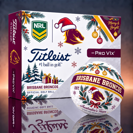 BB x 1-OF-1 NRL TITLEIST CHRISTMAS  GOLF BALLS