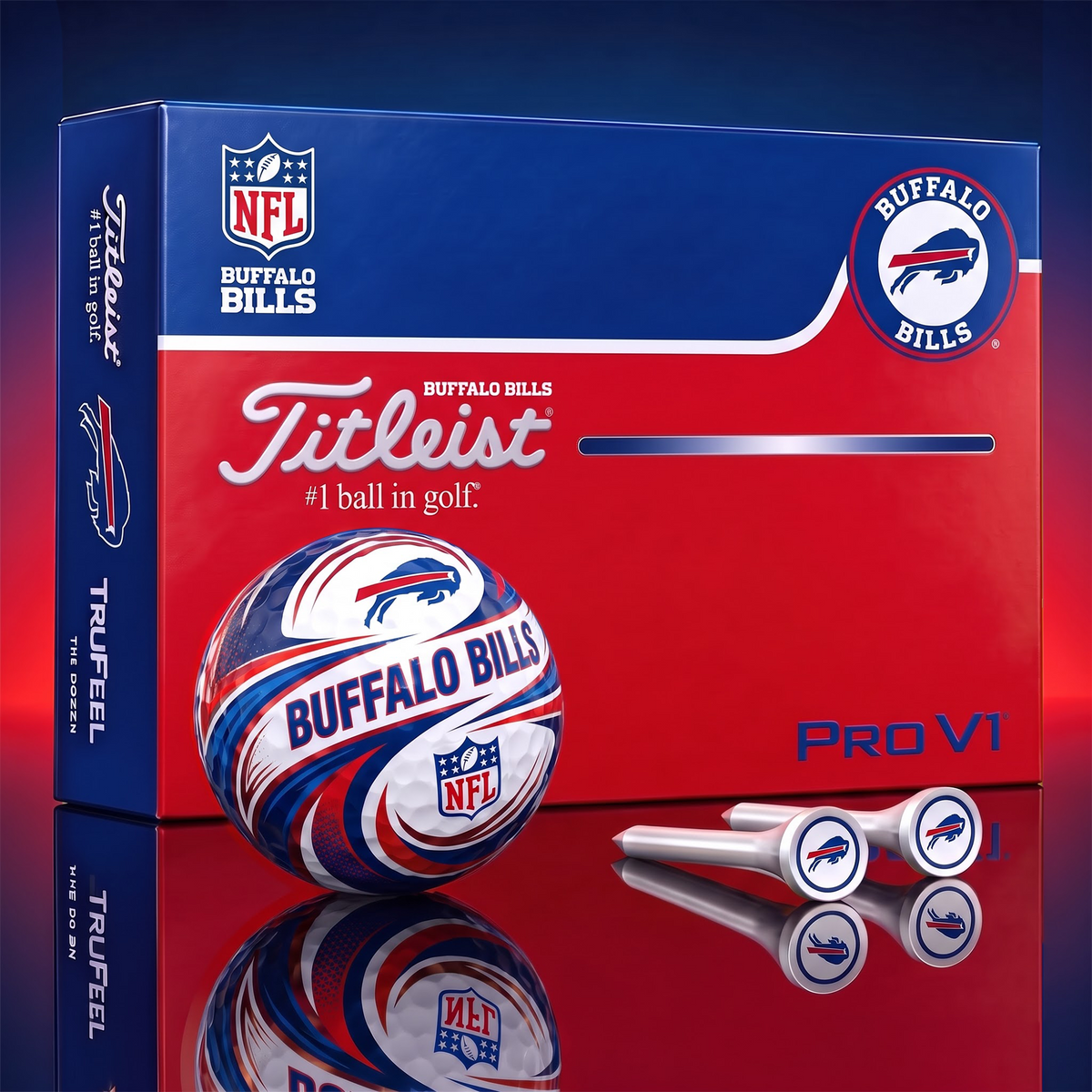 BB x 1-of-1 Custom NFL Golf Balls And Tees Gift Set