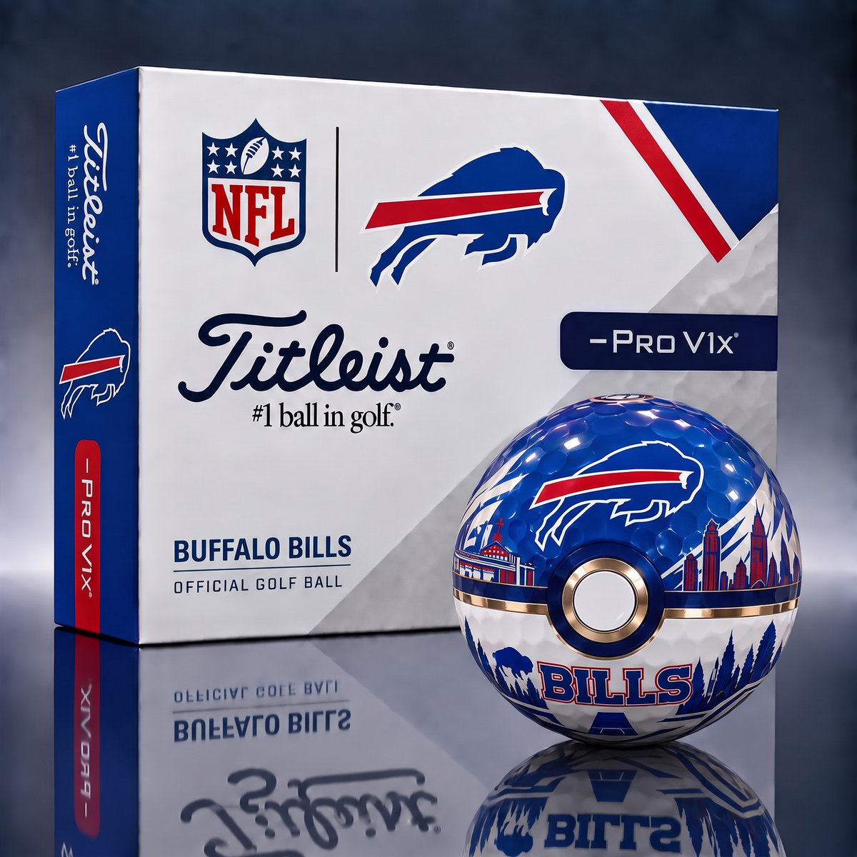 BB x 1-of-1 NFL Pokeball Titleist Pro V1x Golf Balls