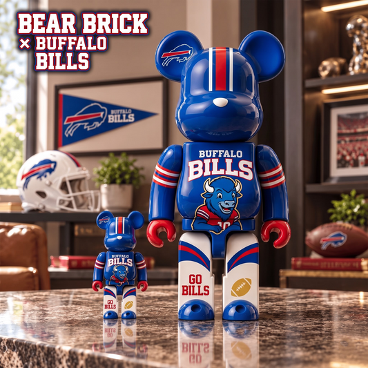 BB x Custom 1-of-1 NFL Team Bearbrick Collectible Figure Home Desk Decor