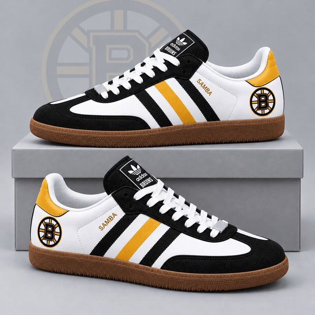 BB x NHL Retro Samba Low Top Sneakers Classic Three Stripe Hockey Fan Casual Shoes