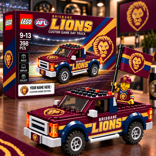 BL x AFL Building Blocks Truck Toy Set V2