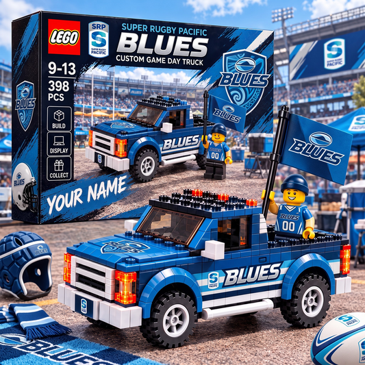 BLU X SRP 1-OF-1 IN-HOUSE CRAFTED  CUSTOM GAME DAY TRUCK BRICK SET