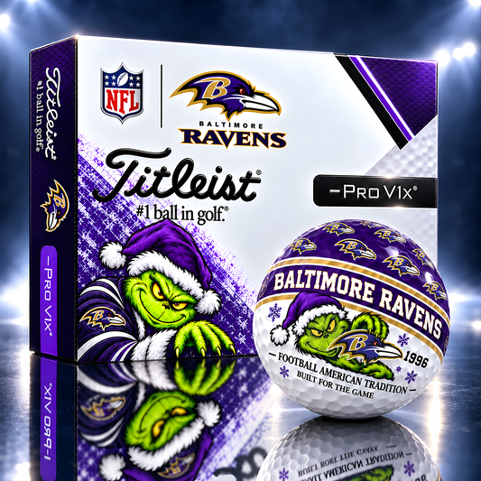 BR x NFL 1-OF-1 IN-HOUSE CRAFTED TITLEIST PRO V1X GOLF BALLS