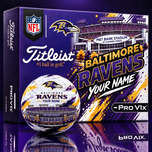 BR x Personalized NFL Team Home Stadium Edition Golf Balls Set