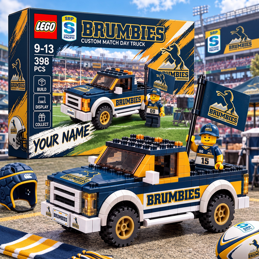 BRU X SRP 1-OF-1 IN-HOUSE CRAFTED  CUSTOM GAME DAY TRUCK BRICK SET