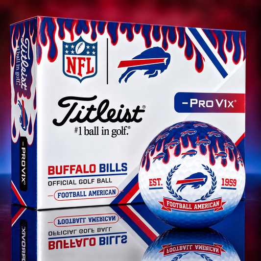 BUF X 1-of-1 Custom NFL Drip Style Golf Balls Gift For Golfer