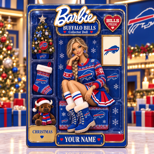 BUF X NFL Collector Edition Barbie Christmas Acrylic
