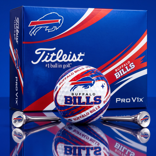 BUF x 1-of-1 NFLTitleist Pro V1x Golf Balls Set