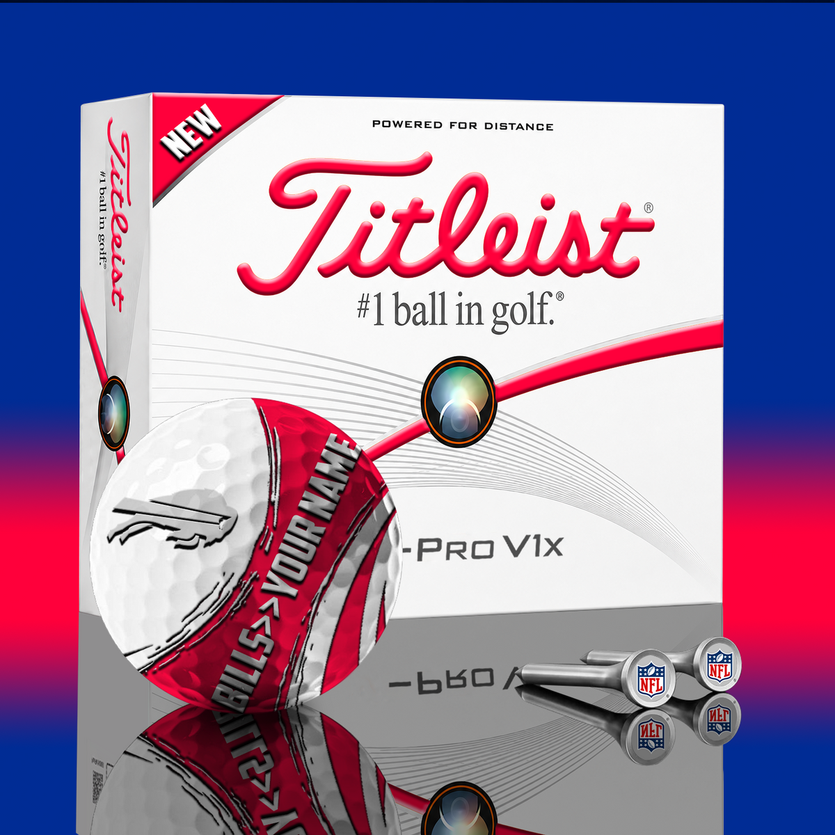 BUF x NFL PERSONALIZED GOLF BALL LIMITED EDITION
