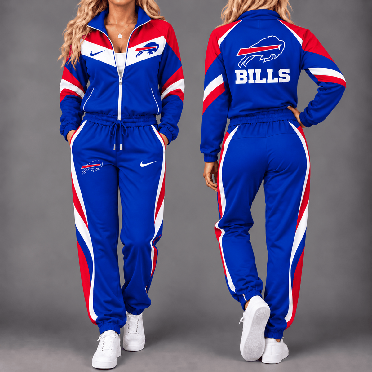 BUF x NFL Team Pride Waterproof Windbreaker Zip-Up Tracksuit Set