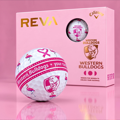 CALLAWAY REVA X PREMIUM AFL WB DELUXE PERSONALIZED GOLF BALL FOR WOMEN TOURNAMENT LIMITED EDITION