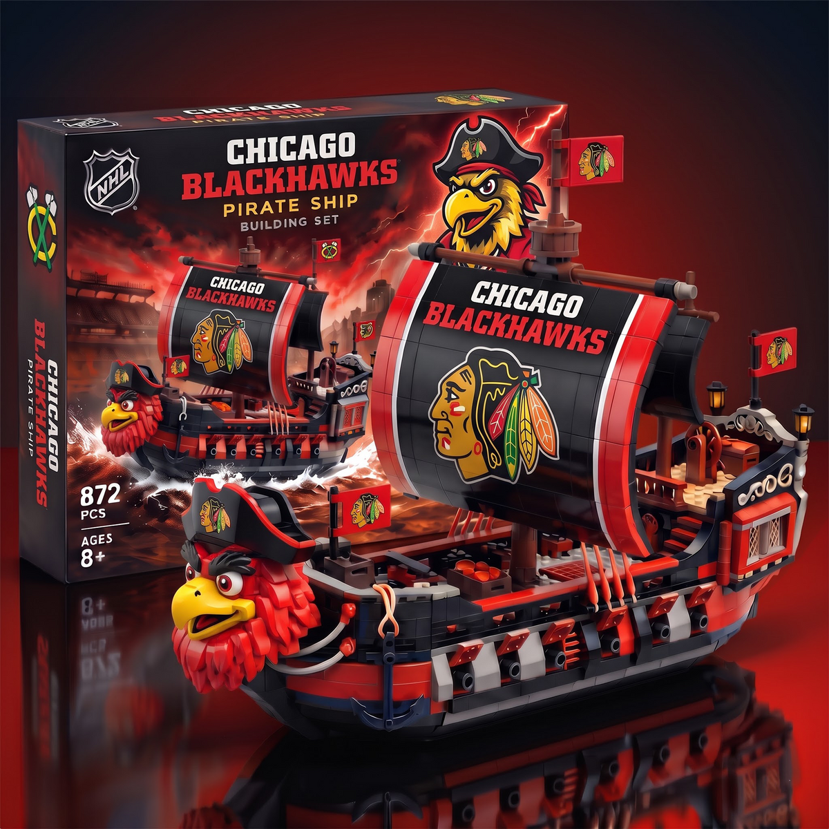 CB x  x NHL 50th Anniversary Pirate Ship Building Set