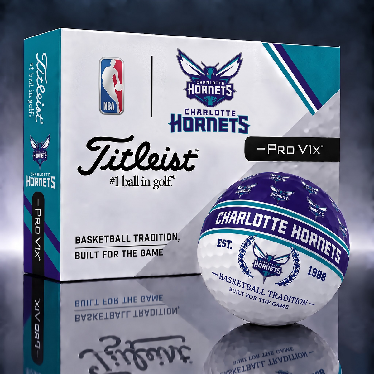 CH x NBA 1-OF-1 IN-HOUSE CRAFTED TITLEIST PRO V1X NBA LIMITED EDITION GOLF BALLS