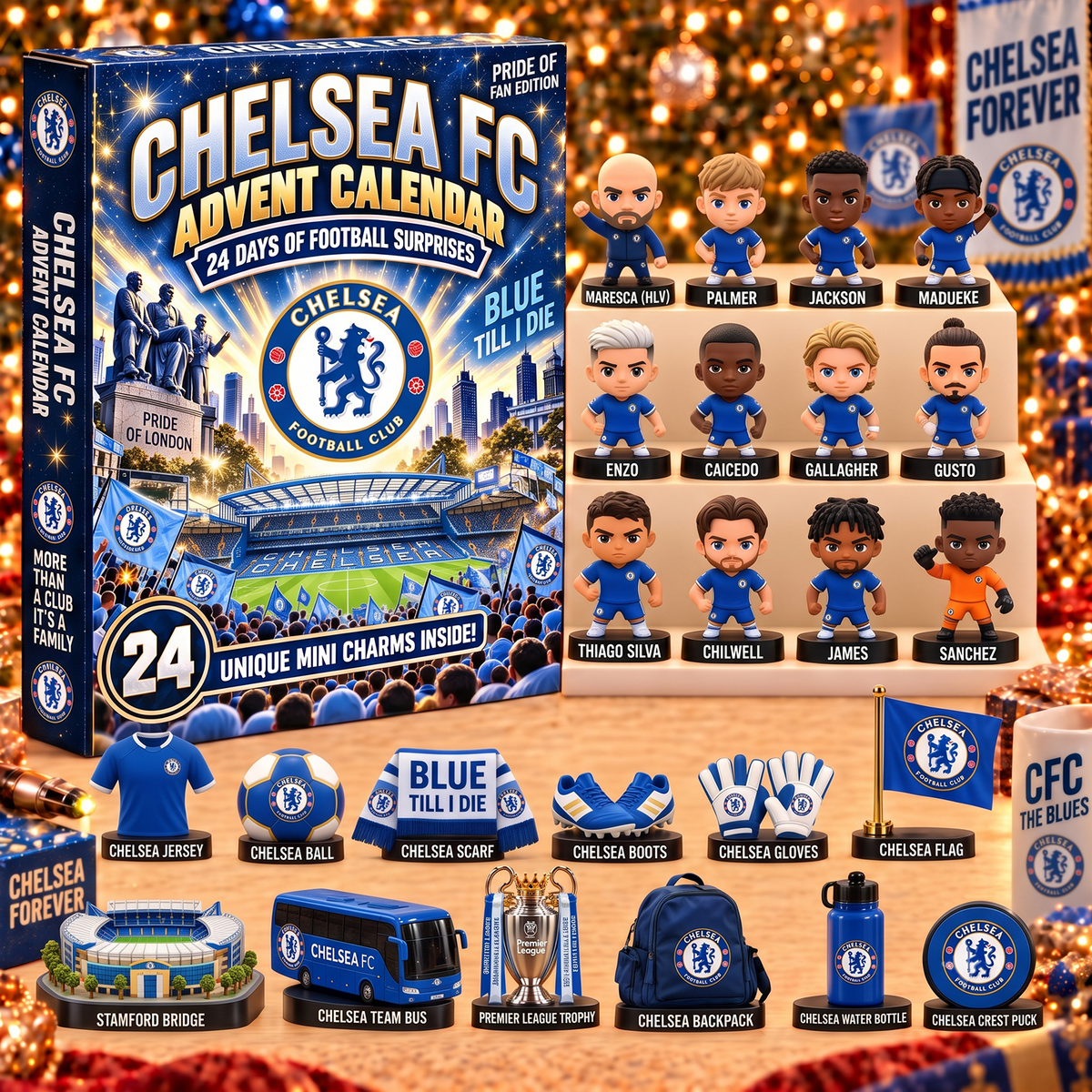 CHE x EPL Game Day Personalized 24 Days Of Advent Calendar Premium Limited Edition