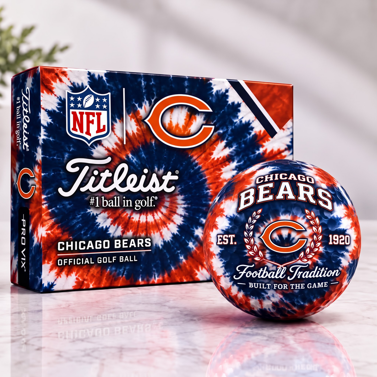 CHI X Tradition Tie Dye Golf Ball