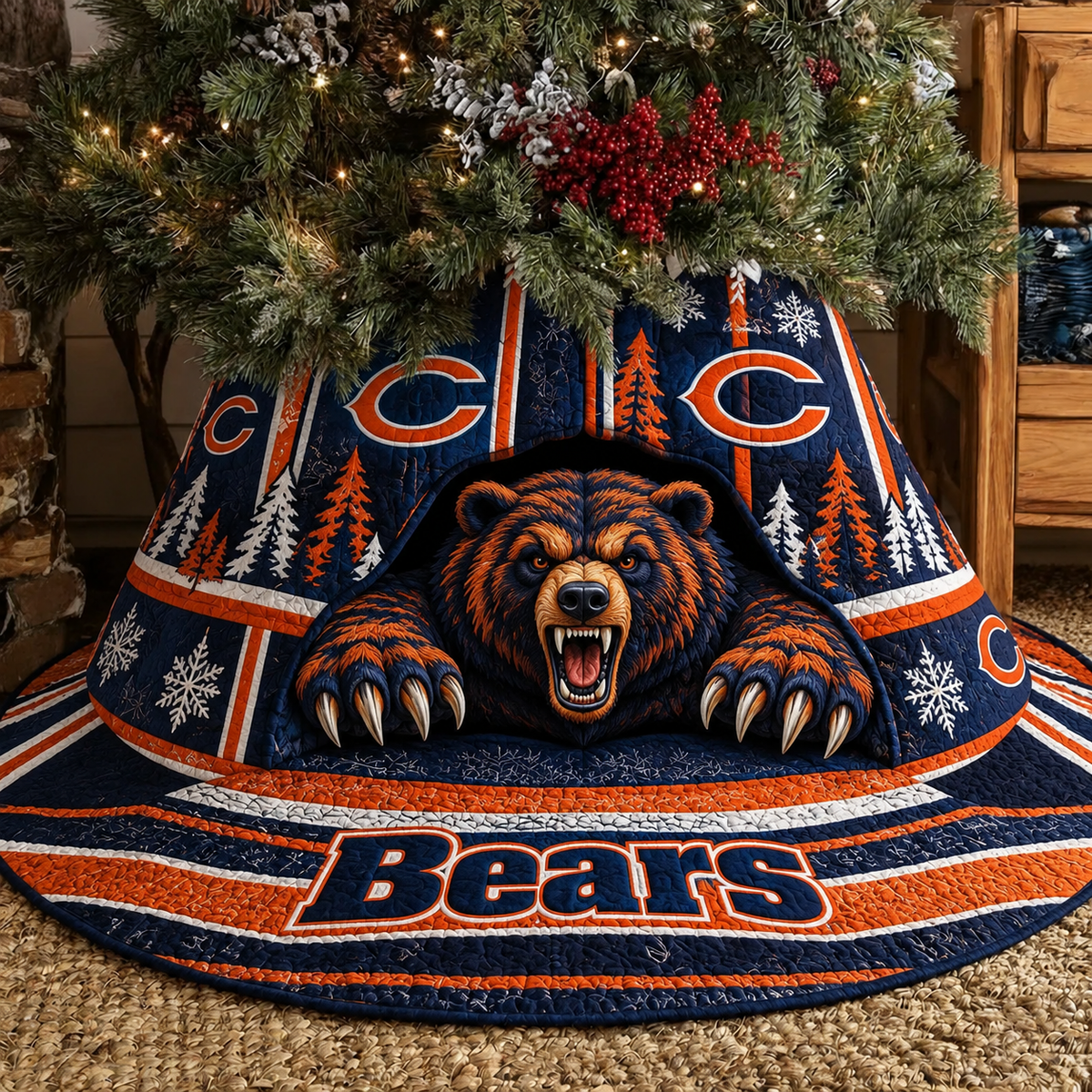 CHI x NFL Premium Tree Skirt