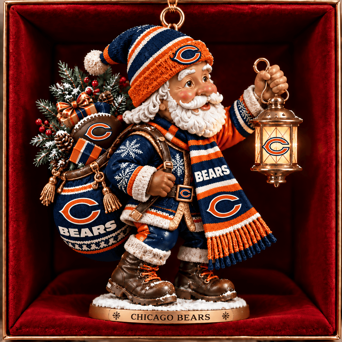 CHI x NFL Santa Claus Ornament Chrismas For Fan