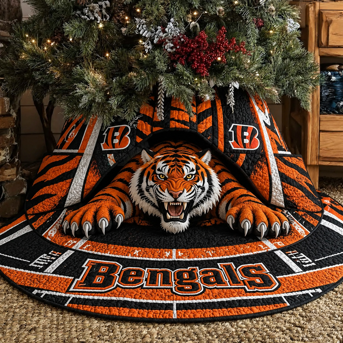 CIN x NFL Premium Tree Skirt
