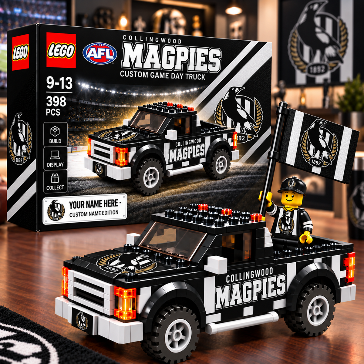 COLL x AFL Building Blocks Truck Toy Set V2