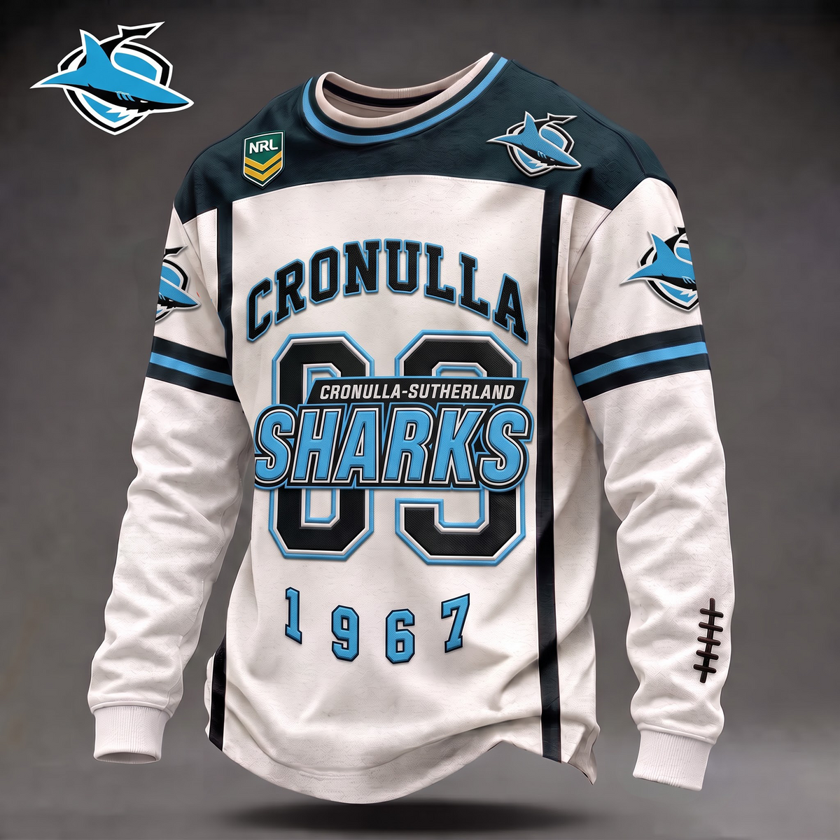 CSS x Custom 1-of-1 Personalized NRL Team Vintage Distressed Long Sleeve Shirt
