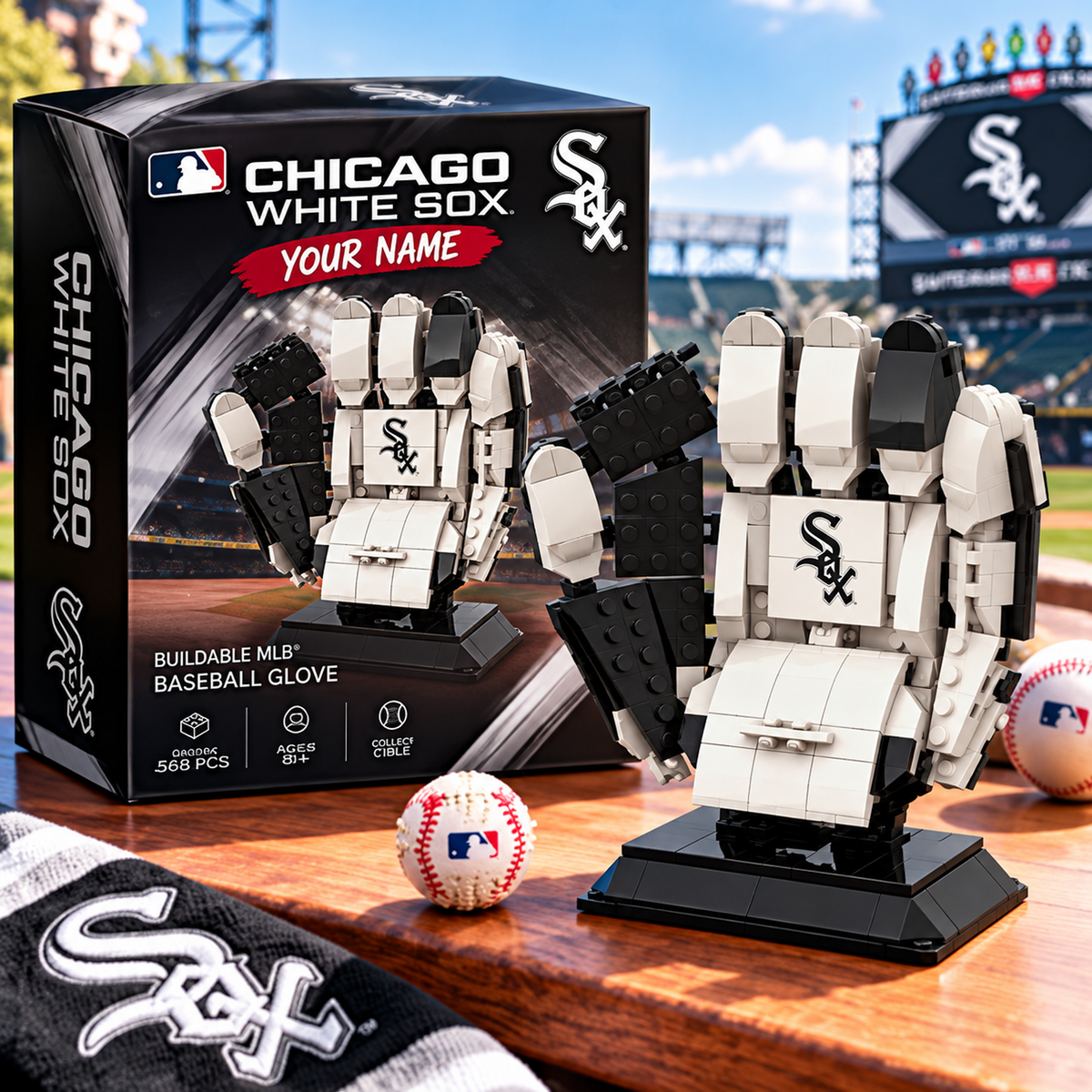 CWS X MLB Teams Baseball Glove Building Block Set
