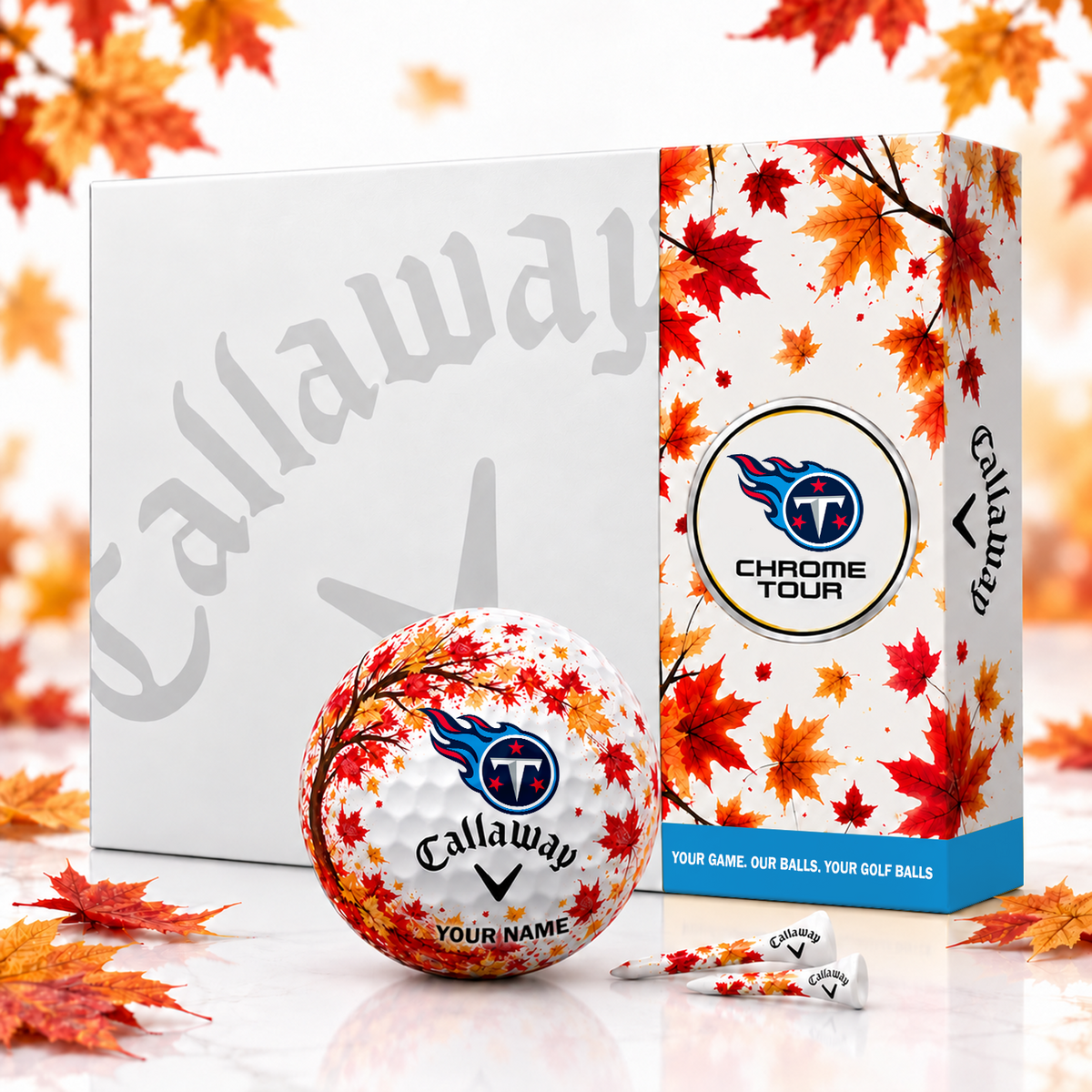 Callaway X Premium NFL TEN FALL EDITION PERSONALIZED GOLF BALL â€“ LIMITED EDITION  V2