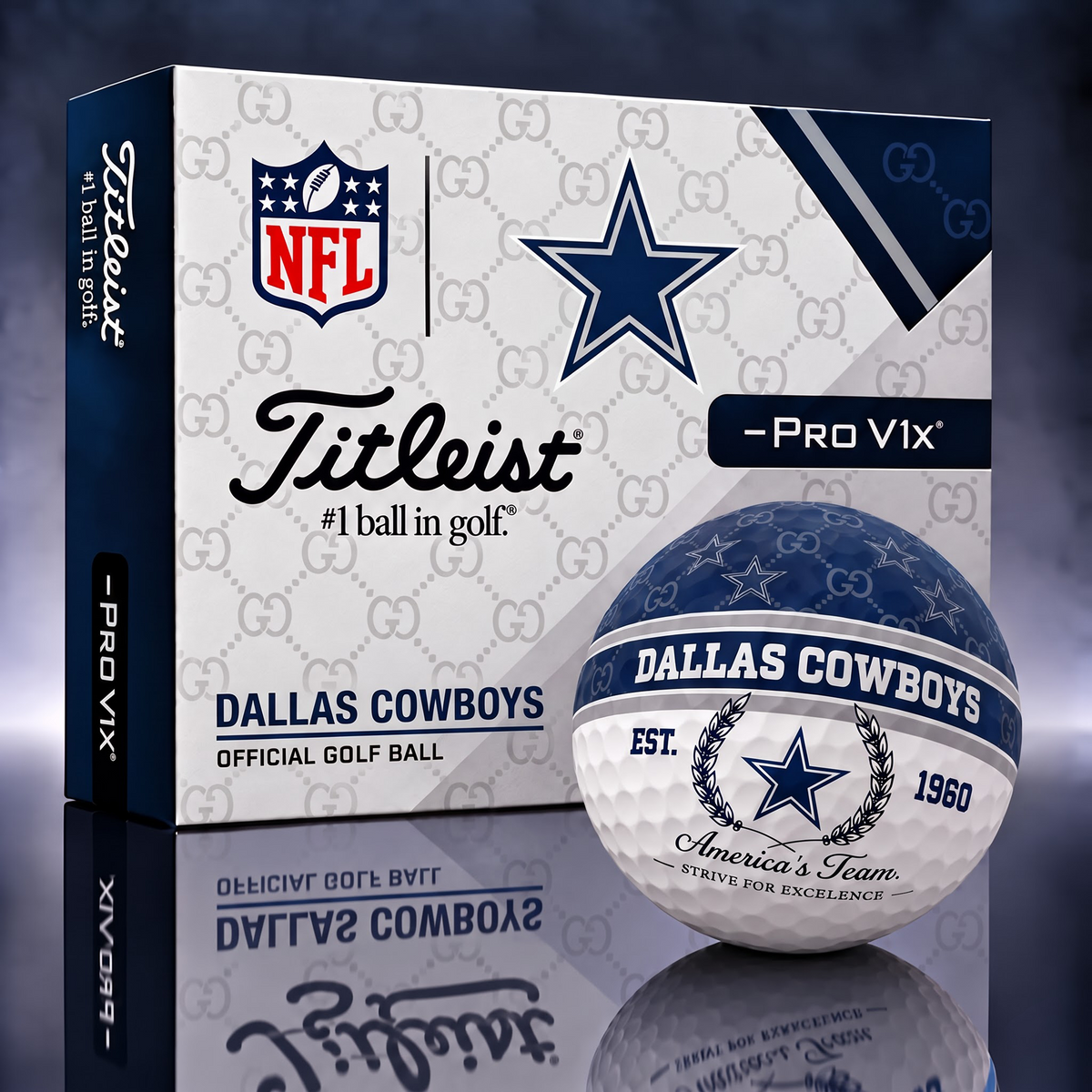 DAL X NFL Custom GC x Titleist Pro V1 Golf Balls Set