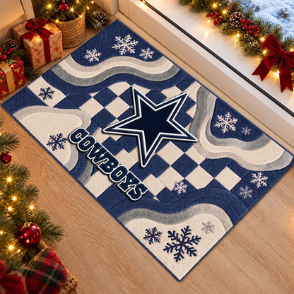 DAL x NFL Christmas Doormat