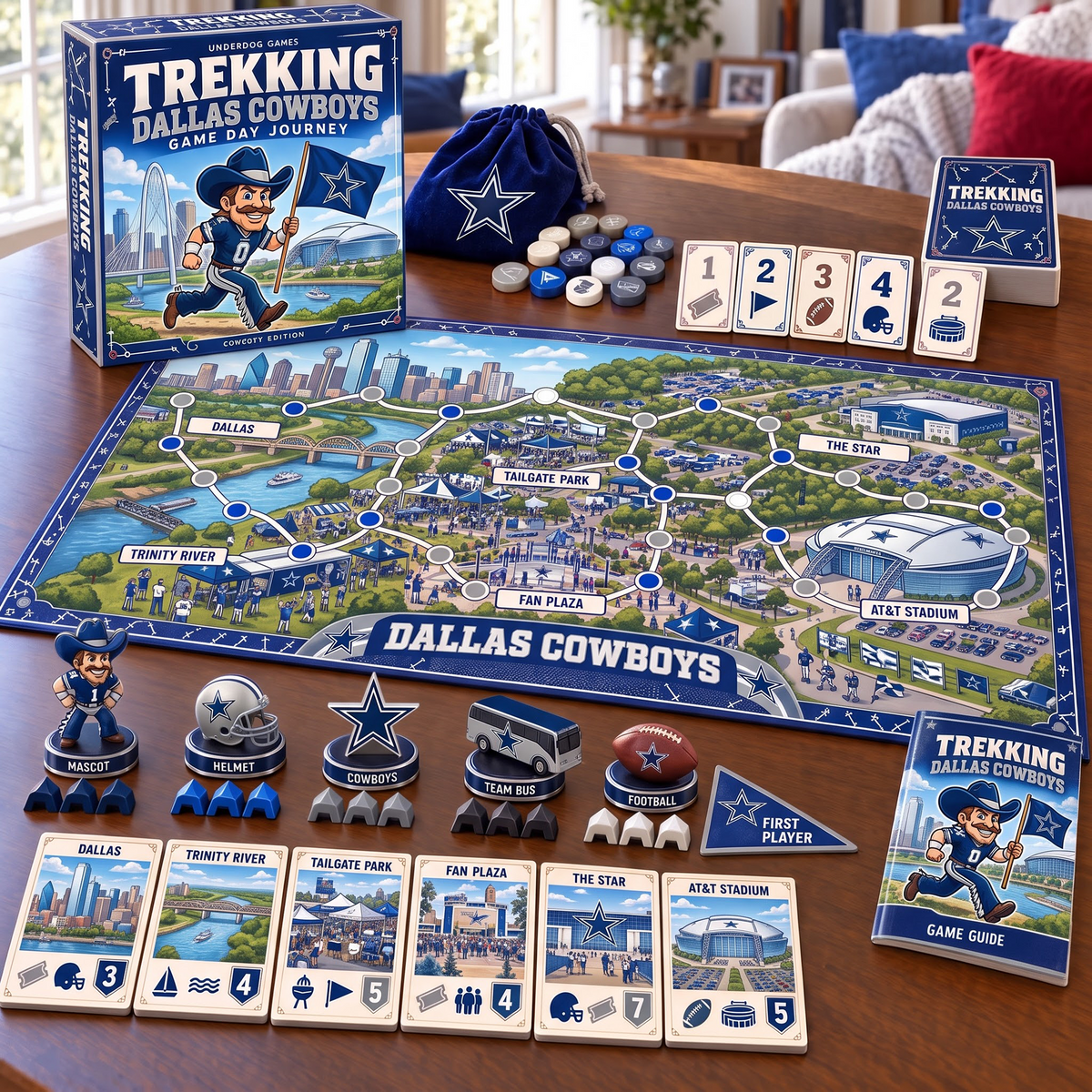 DAL x Premium NFL Trekking Adventure Board Game
