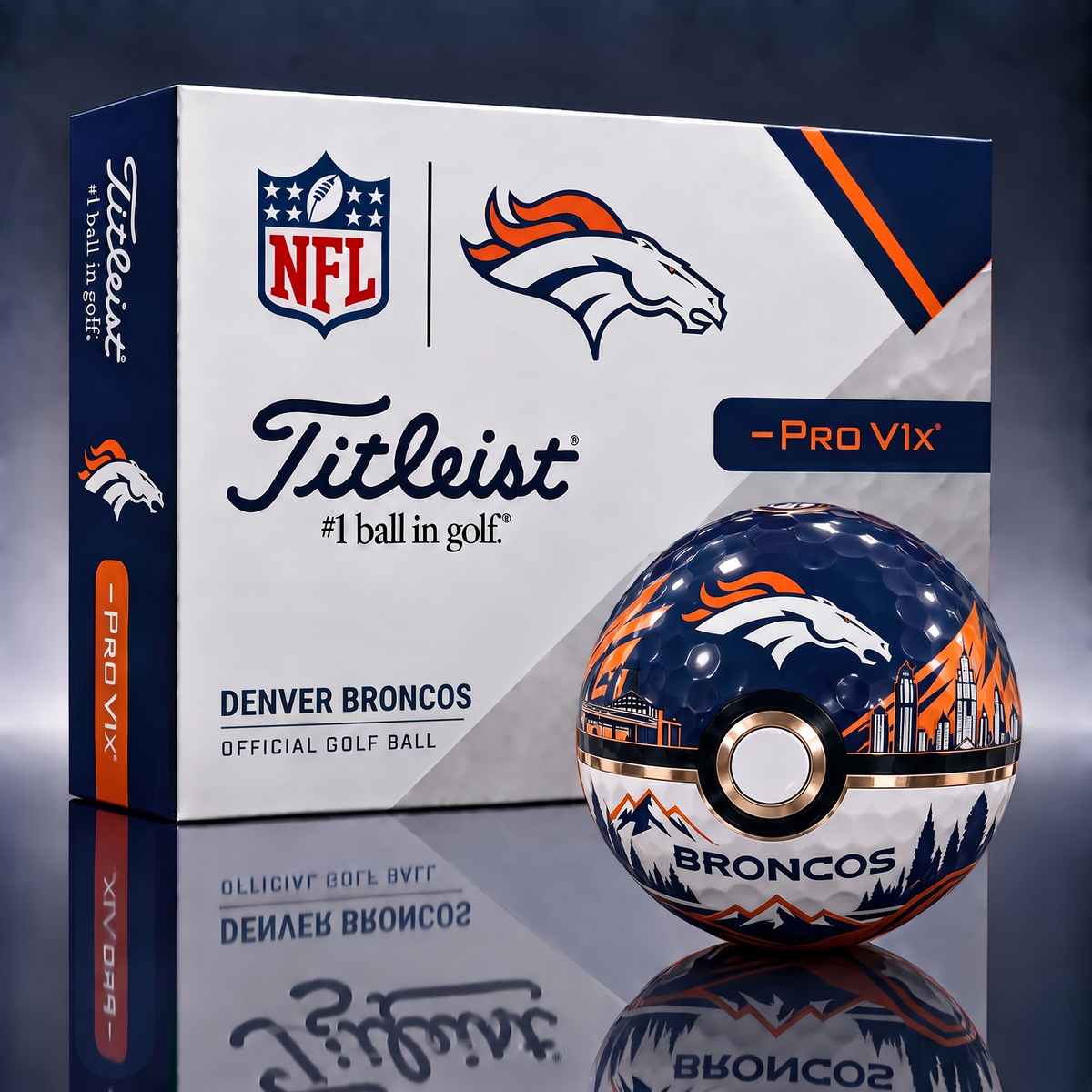 DB x 1-of-1 NFL Pokeball Titleist Pro V1x Golf Balls