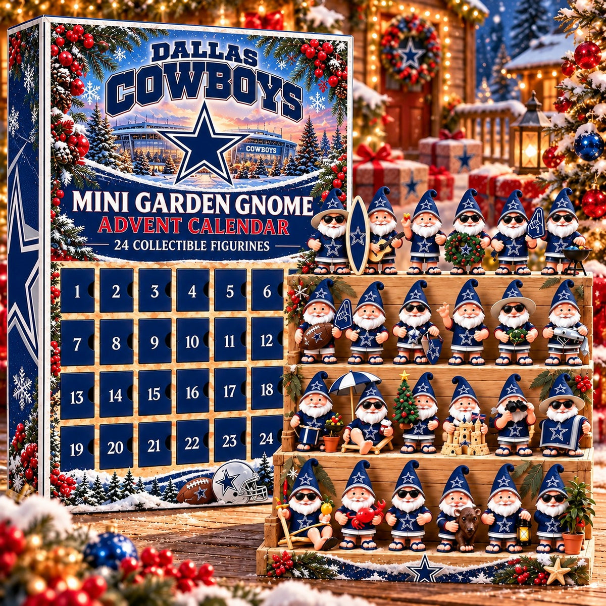 DC x NFL Mini Garden Gnome Advent Calendar