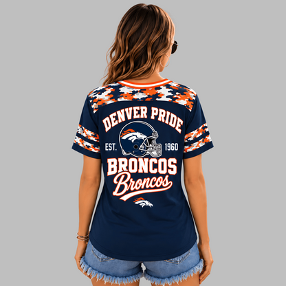 DEN Premium NFL All-American Camo V-neck