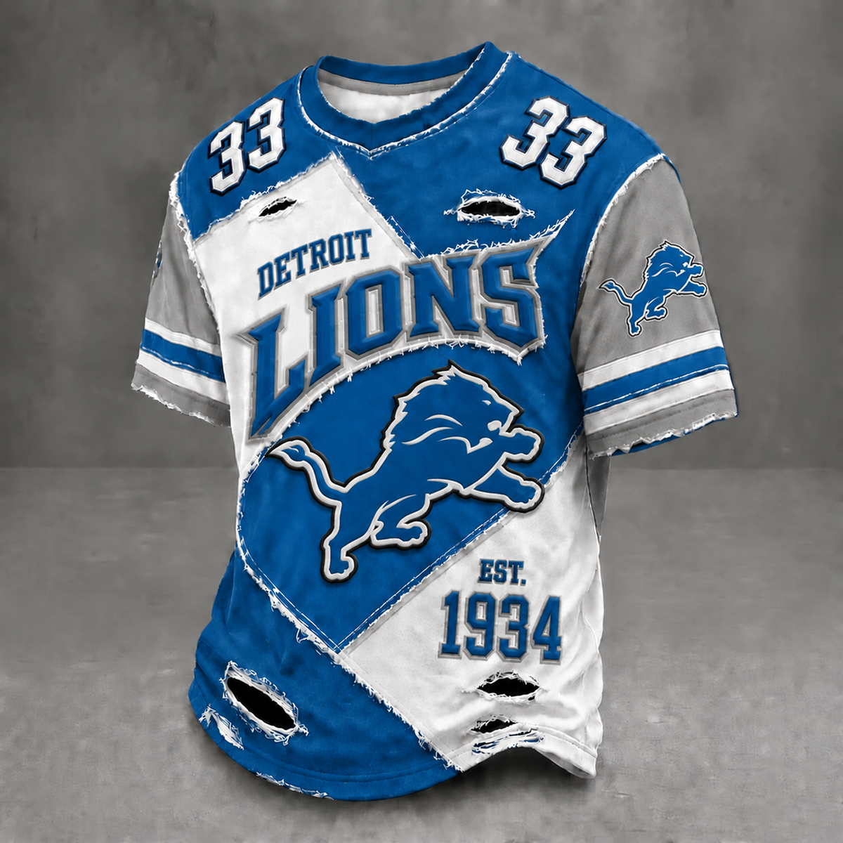 DET x NFL Men's Professional Football Style Shirt
