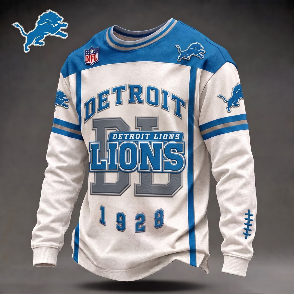 DL x Custom 1-of-1 Personalized NFL Team Vintage Distressed Long Sleeve Shirt